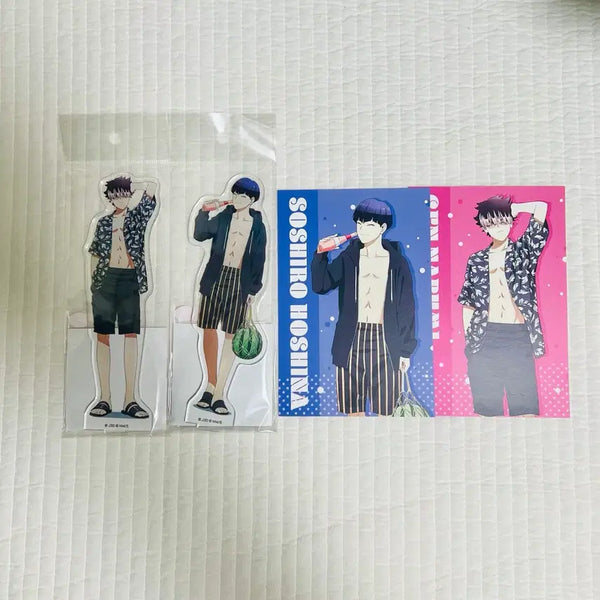 [BUNJANG] Kaiju No. 8 Narumi & Hoshina Summer Acrylic Stand & Postcard Bundle Set / 일괄)괴수8호 나루미&호시나 여름 아크릴+특전 엽서 굿즈