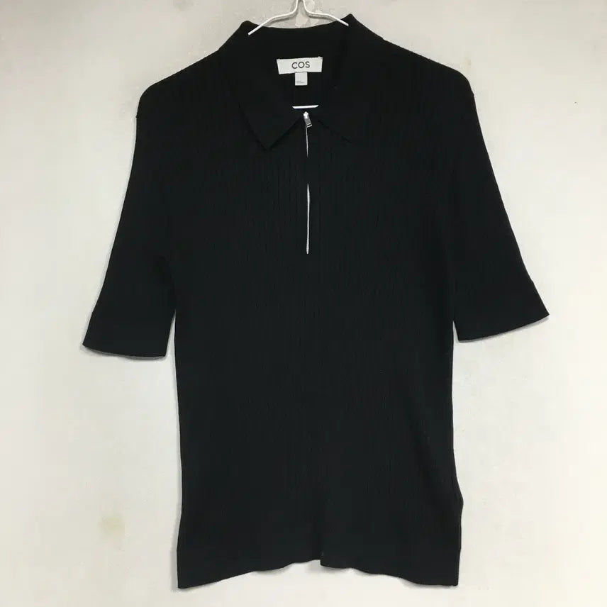 [BUNJANG] COS Silk Half-Zip Polo Knit M / COS 코스 실크 하프집 폴로 니트 M