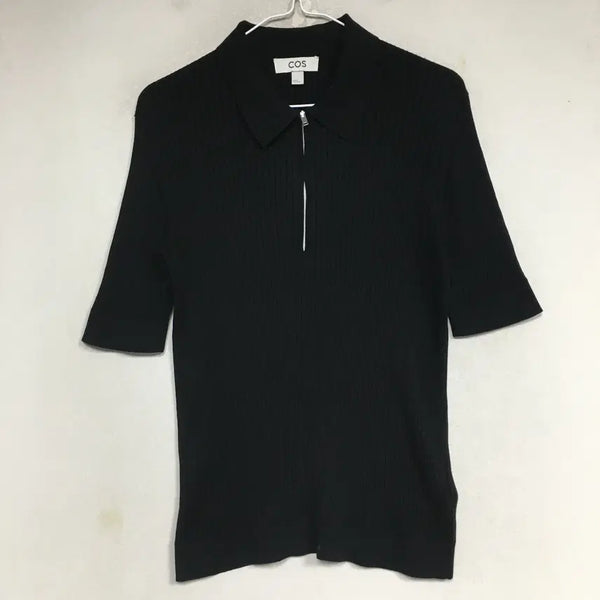 [BUNJANG] COS Silk Half-Zip Polo Knit M / COS 코스 실크 하프집 폴로 니트 M
