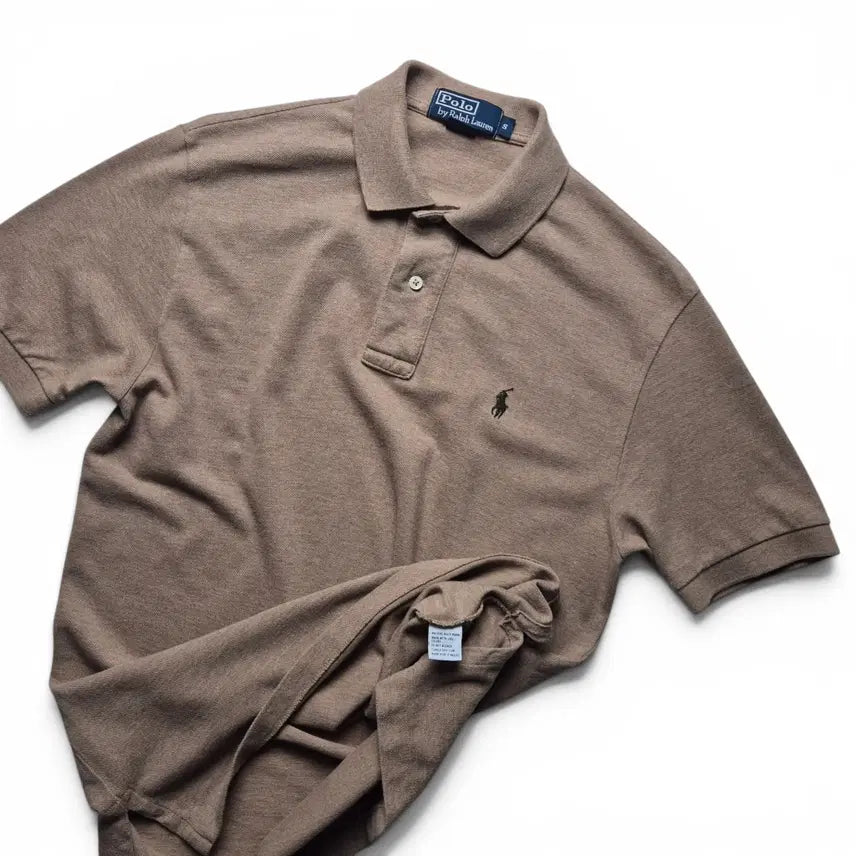 [BUNJANG] Polo Ralph Lauren PK Collar T-Shirt Beige S / [S] 폴로 랄프로렌 PK 카라티 베이지