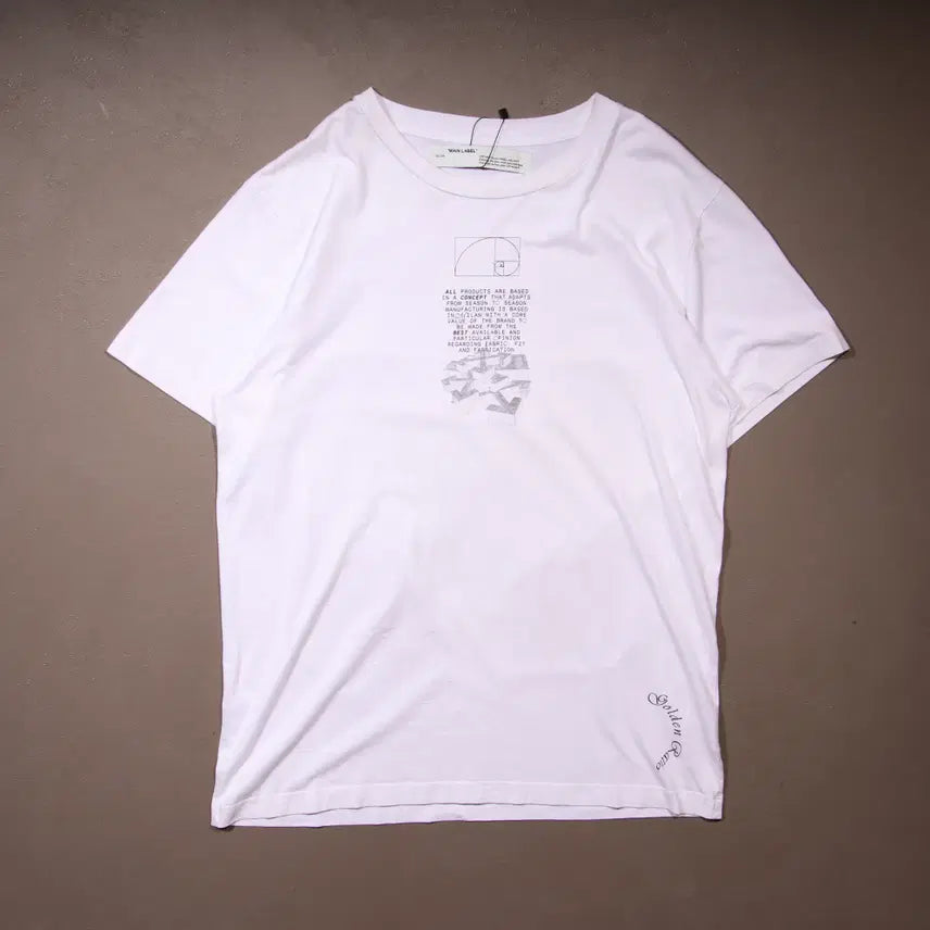 [BUNJANG] Off-White Printing Short Sleeve T-Shirt / 20s 오프화이트 프린팅 반팔티셔츠 A461