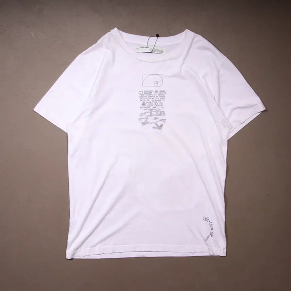 [BUNJANG] Off-White Printing Short Sleeve T-Shirt / 20s 오프화이트 프린팅 반팔티셔츠 A461