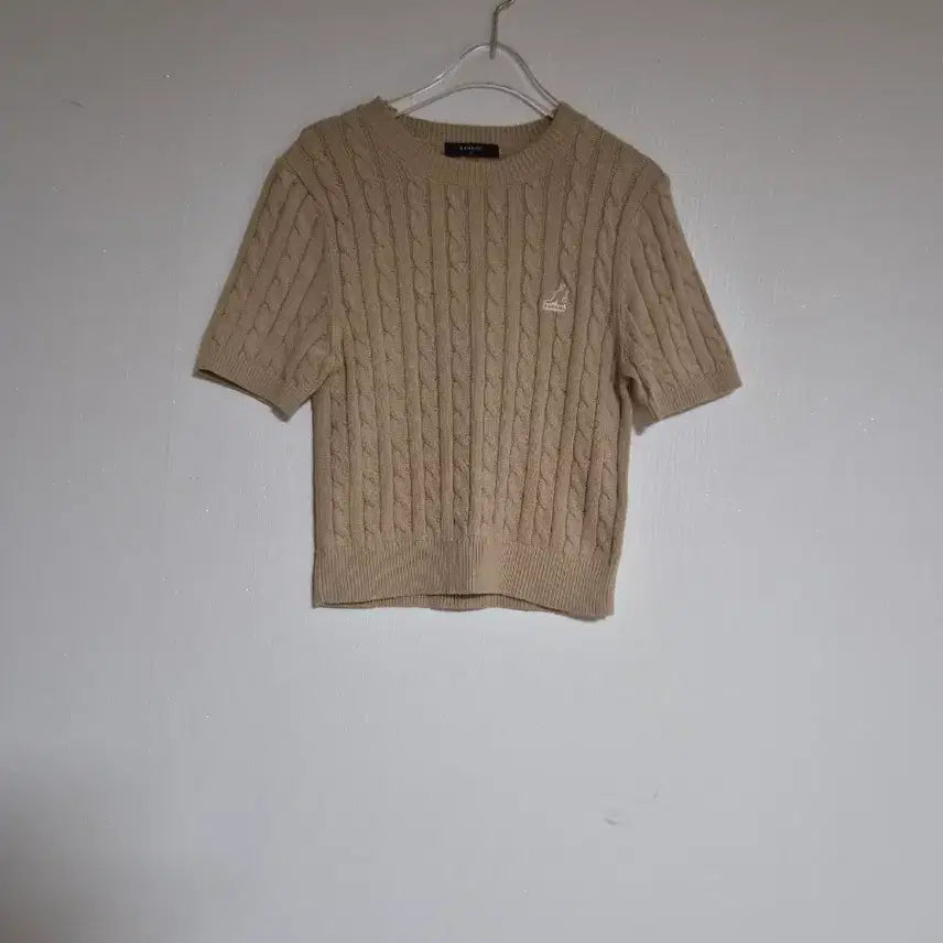 [BUNJANG] Kangol 2024 Cotton Knit T-Shirt / 캉골2024면니트 티셔츠66