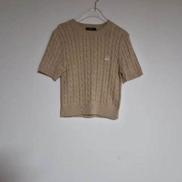 [BUNJANG] Kangol 2024 Cotton Knit T-Shirt / 캉골2024면니트 티셔츠66