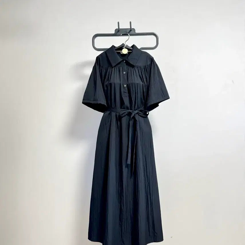 [BUNJANG] JJ JIGOTT Belted Midi Dress Black Free Size / JJ지고트원피스