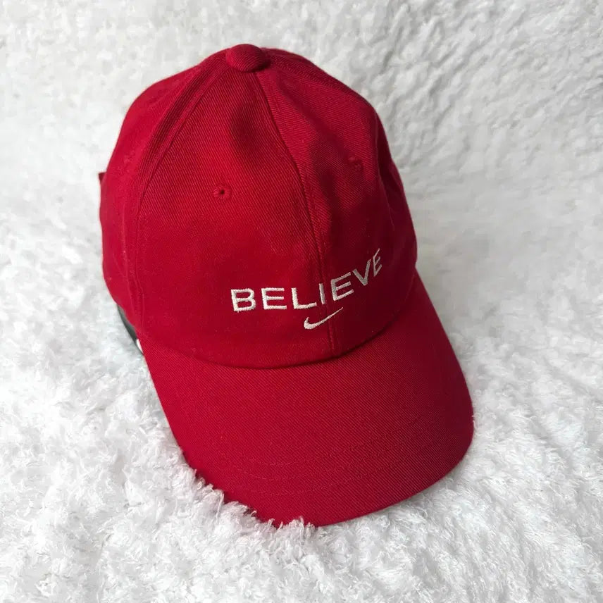 [BUNJANG] Nike 'Believe' Swoosh Logo Old School Vintage Ball Cap / 00s OG 올드스쿨 빈티지 나이키 스우시 로고 빌리브 볼캡 모자