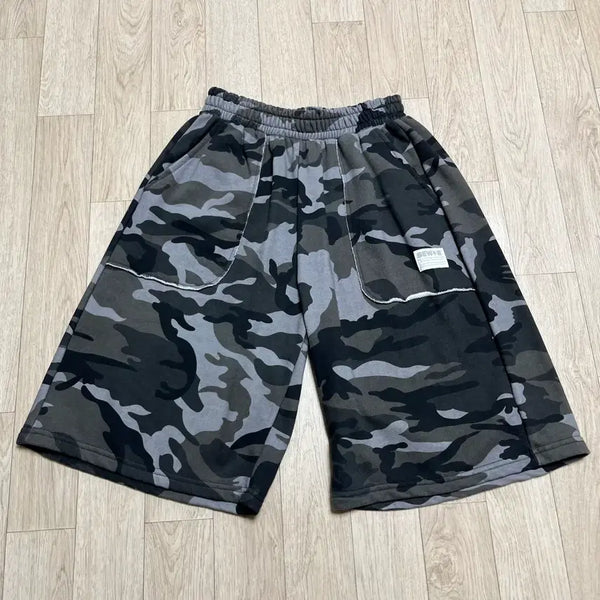 [BUNJANG] Sov. Camo Bermuda Volly Pants Black Camo (Free Size) / [새상품] 쏘비 카모 버뮤다 볼디 팬츠 블랙 카모 (Free)