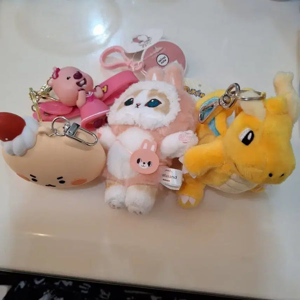 [BUNJANG] Pokemon Dragonite Plush Keychain / 포켓몬스터 망나뇽 인형 키링