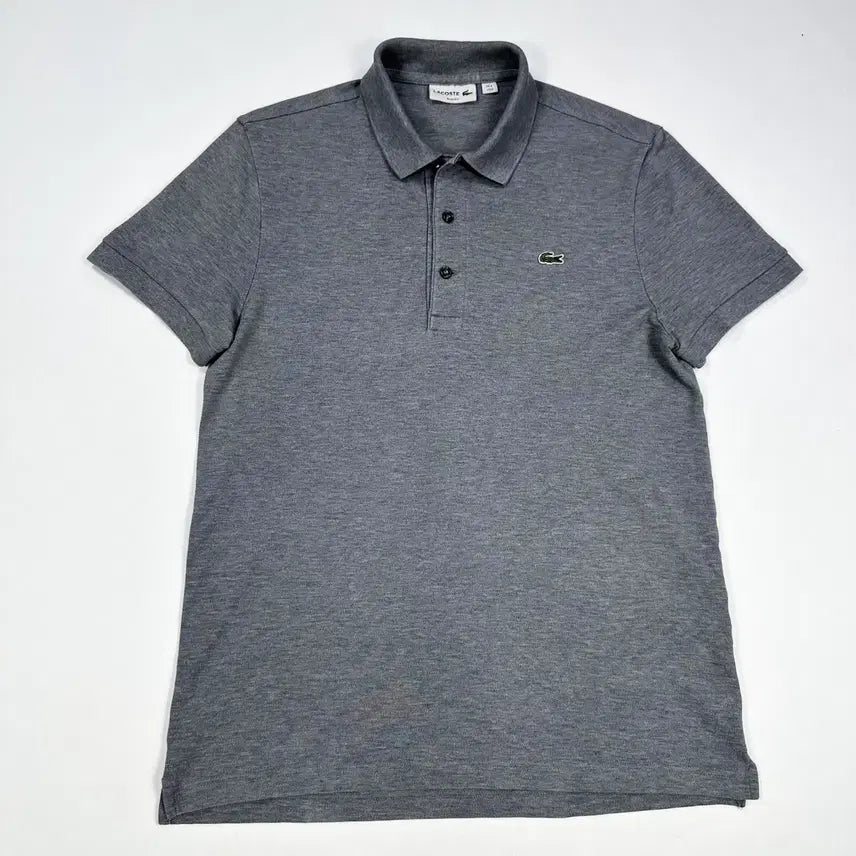 [BUNJANG] Lacoste Slim Fit Short Sleeve Polo Shirt - Grey (L) / (L) 라코스테 슬림핏 반팔 카라티 그레이