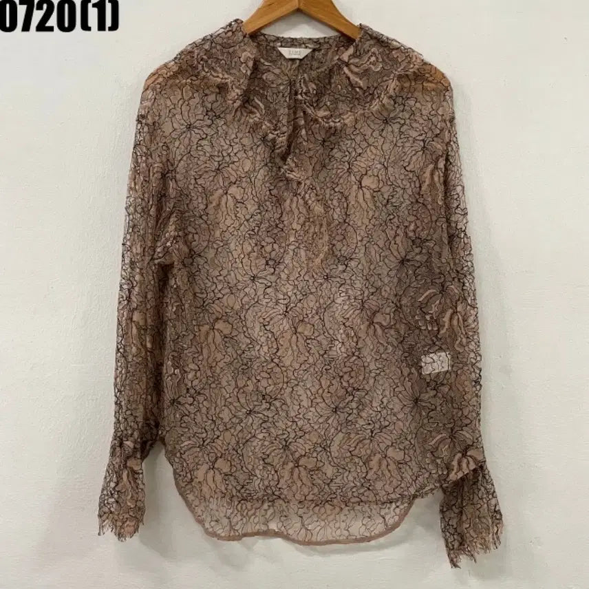 [BUNJANG] Time Lace Blouse Beige S 2017 / 타임 레이스 블라우스 베이지 S 2017년형