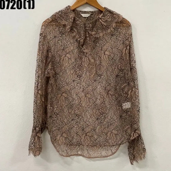 [BUNJANG] Time Lace Blouse Beige S 2017 / 타임 레이스 블라우스 베이지 S 2017년형