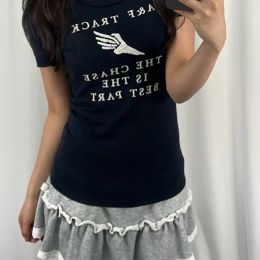 [BUNJANG] Abercrombie Navy Slim Fit T-Shirt / 아베크롬비 네이비 슬림핏 반팔