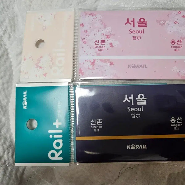 [BUNJANG] Seoul Station Nameplate Transportation Card - Cherry Blossom Edition / 역명판 교통카드 서울역 일반 벛꽃 팝니다