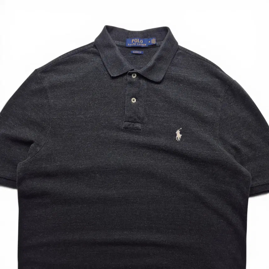 [BUNJANG] Polo Ralph Lauren PK Collar T-Shirt Charcoal (Men's M) / [M] 폴로 랄프로렌 PK 카라티 차콜
