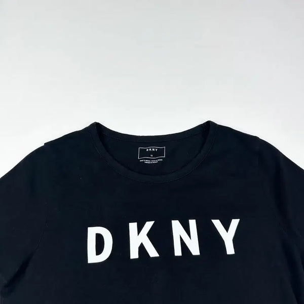 [BUNJANG] DKNY Black Short Sleeve T-Shirt (Women's XS) / DKNY 디케이앤와이 블랙 반팔티셔츠 (XS 여성추천)