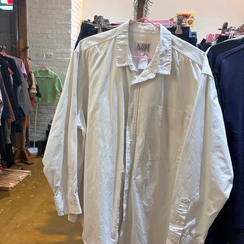 [BUNJANG] Marithe Francois Girbaud White Shirt / 마리떼 셔츠 화이트