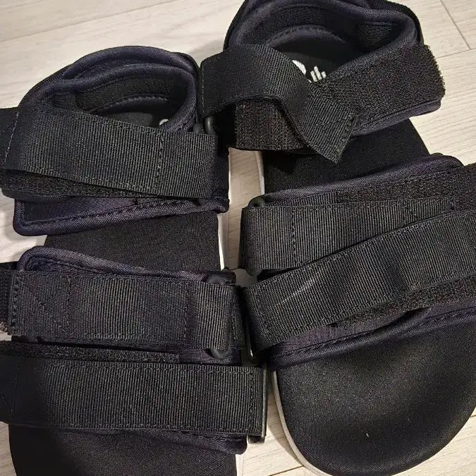 [BUNJANG] Adidas Black Velcro Strap Sandals (225) / 아디다스 블랙 벨크로 스트랩샌들 225