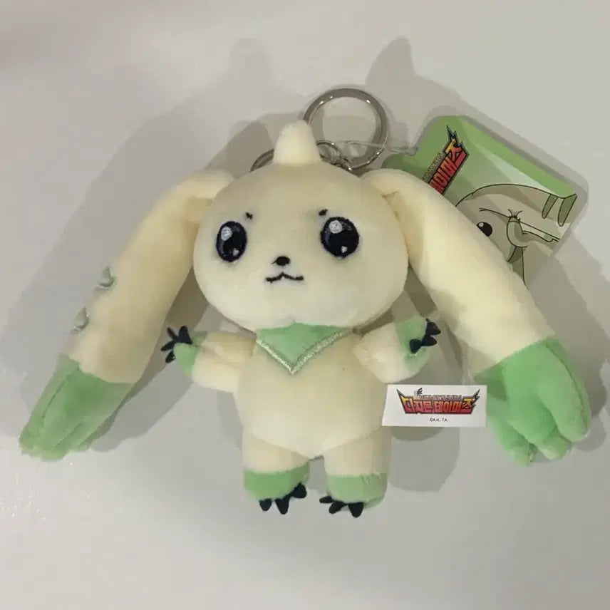 [BUNJANG] Digimon Terriermon Plush Keychain / [새상품] 디지몬 테리어몬 인형 키링