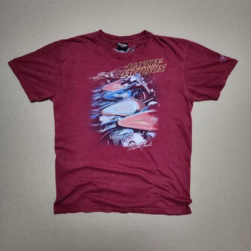 [BUNJANG] Harley-Davidson Scott Jacobs Limited Edition Short Sleeve T-Shirt (2015) / 할리데이비슨 Scott Jacobs 리미티드 에디션 반팔티 (2015)
