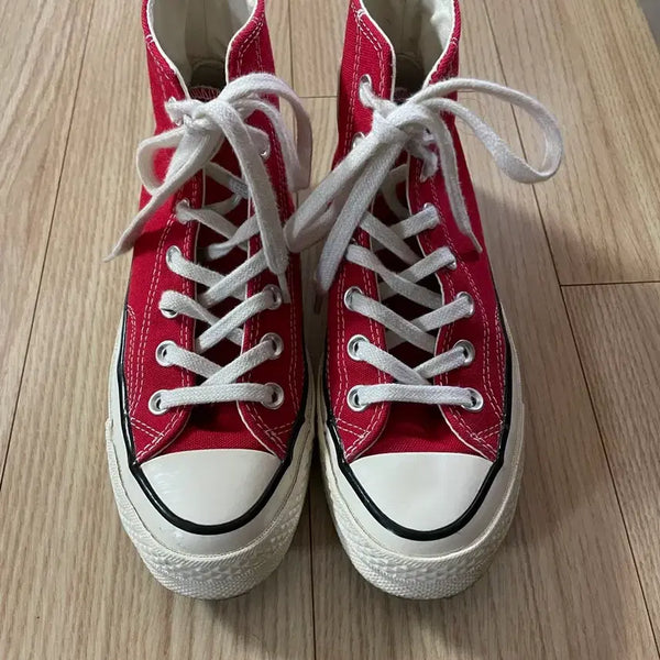 [BUNJANG] Converse Chuck Taylor 70 High-Top Red Sneakers / 컨버스 척테일러70 레드 하이 220