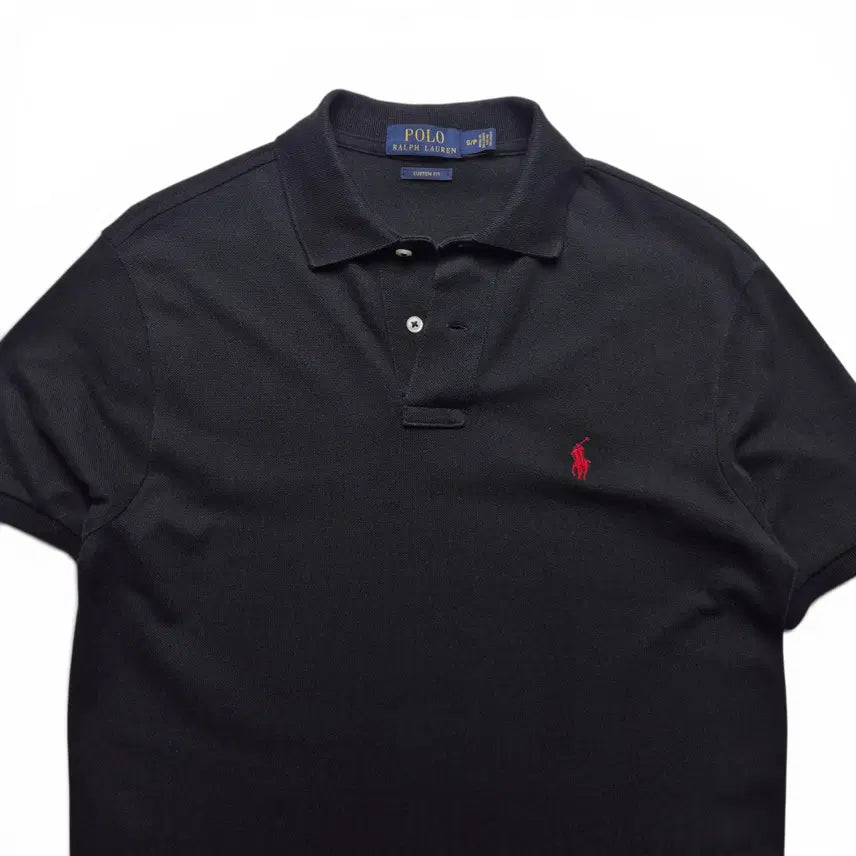 [BUNJANG] Polo Ralph Lauren PK Collar T-Shirt Black (Size S) / [S] 폴로 랄프로렌 PK 카라티 블랙