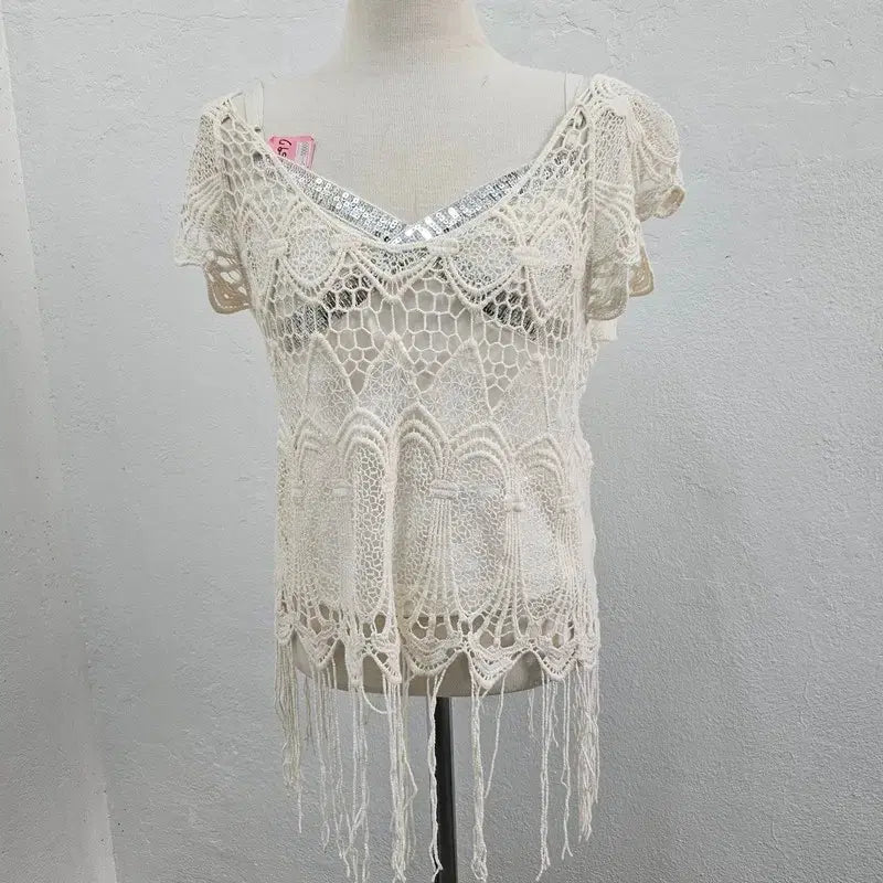 [BUNJANG] Women's Embroidered Casual Vest / 조끼 여 55/66 J6556
