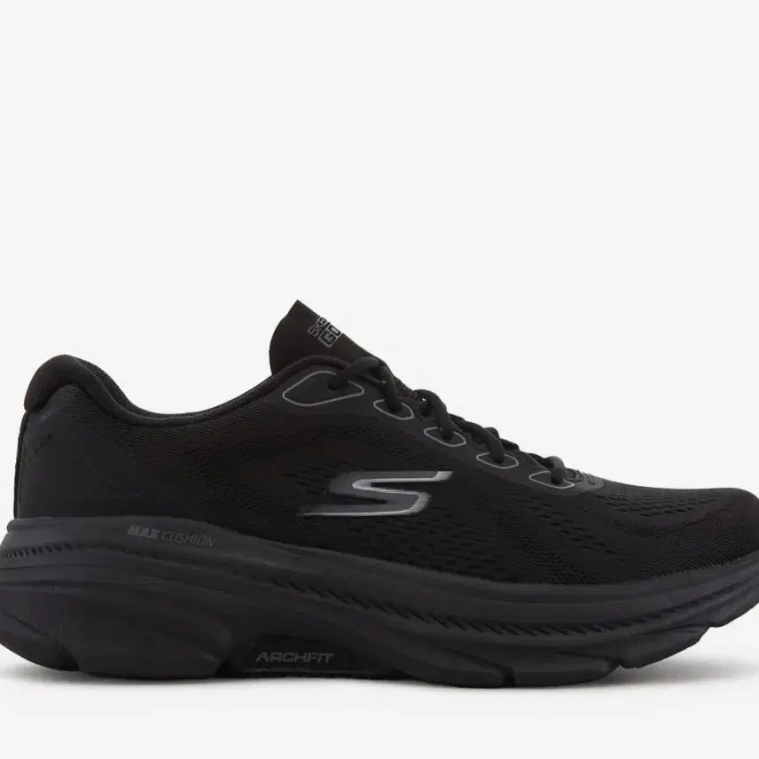 [BUNJANG] Skechers Gowalk Max Cushion Arch Fit Black Sneakers / 스케쳐스 고워크 맥스 쿠션 아치핏 블랙 운동화