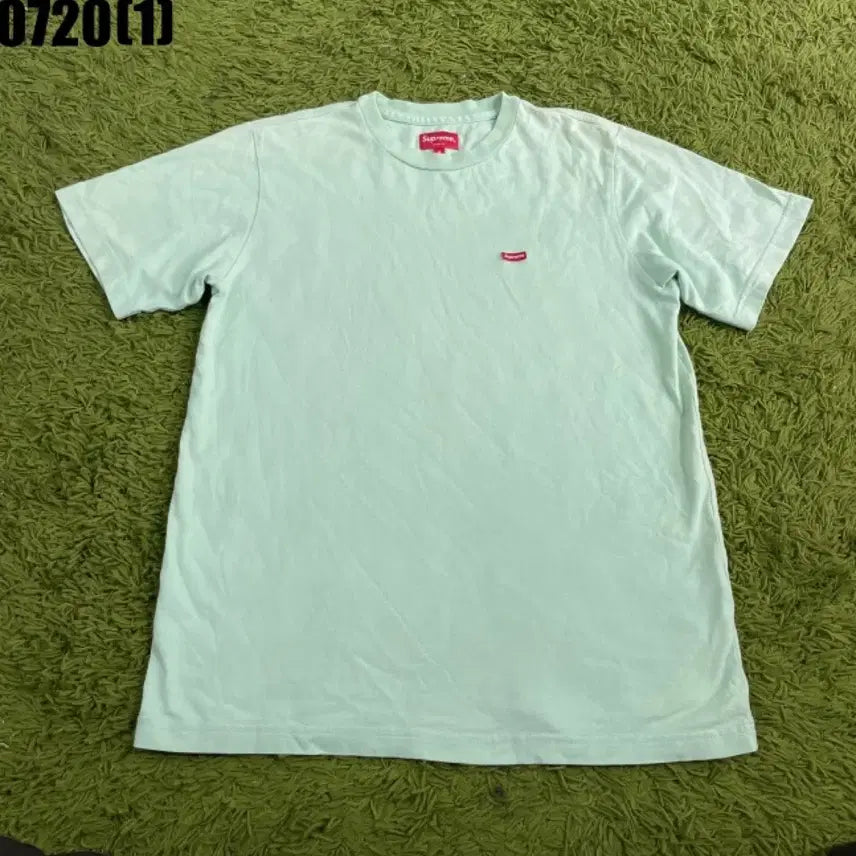 [BUNJANG] Supreme Logo T-Shirt Mint S / 슈프림 반팔티 민트색 S