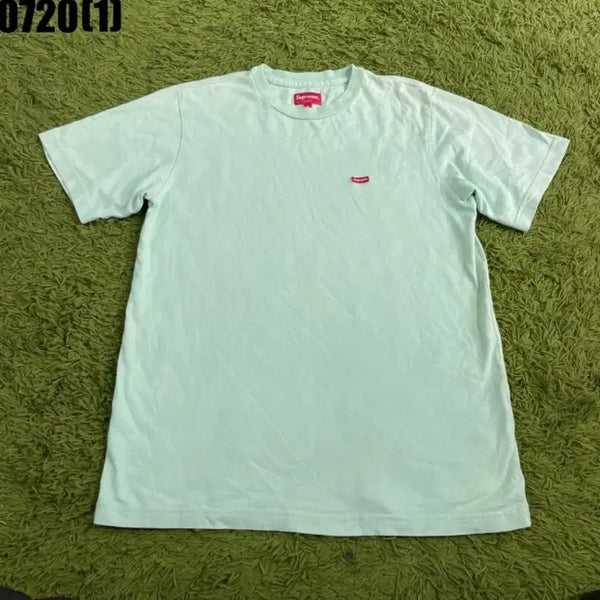 [BUNJANG] Supreme Logo T-Shirt Mint S / 슈프림 반팔티 민트색 S