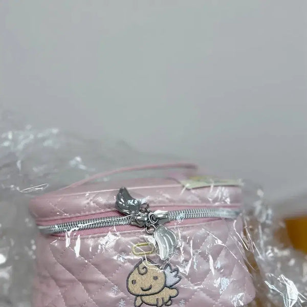 [BUNJANG] Tamagotchi Kuri Ten Tenshi Quilting Pouch / 새상품 다마고치 쿠리텐 텐시치 퀼팅 파우치