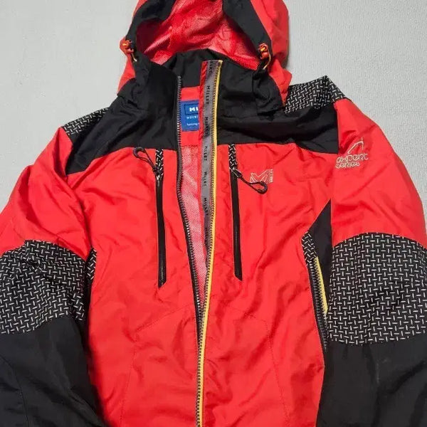 [BUNJANG] Millet Men's Windbreaker Jacket Red Black / 밀레 바람막이 자켓 레드 블랙