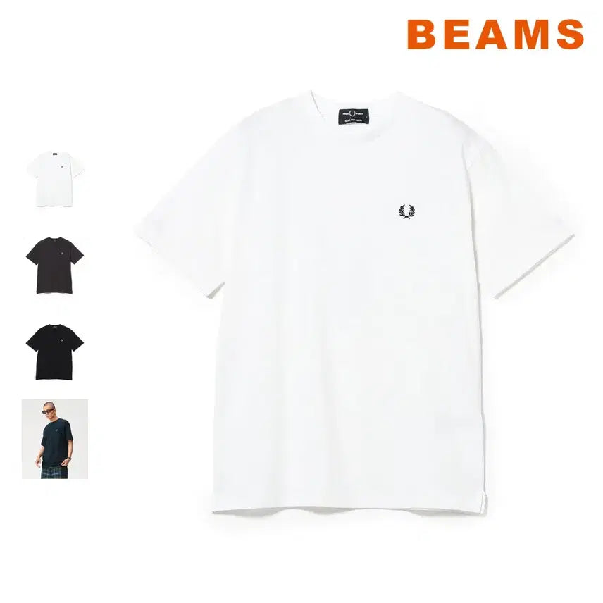 [BUNJANG] BEAMS x Fred Perry Logo T-Shirt / 빔즈 별주 프레드페리 로고 티셔츠