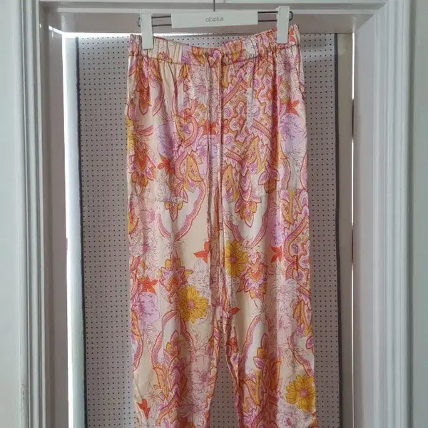 [BUNJANG] Zara Paisley Satin Harem Pants / 자라)페이즐리 새틴 하렘 팬츠