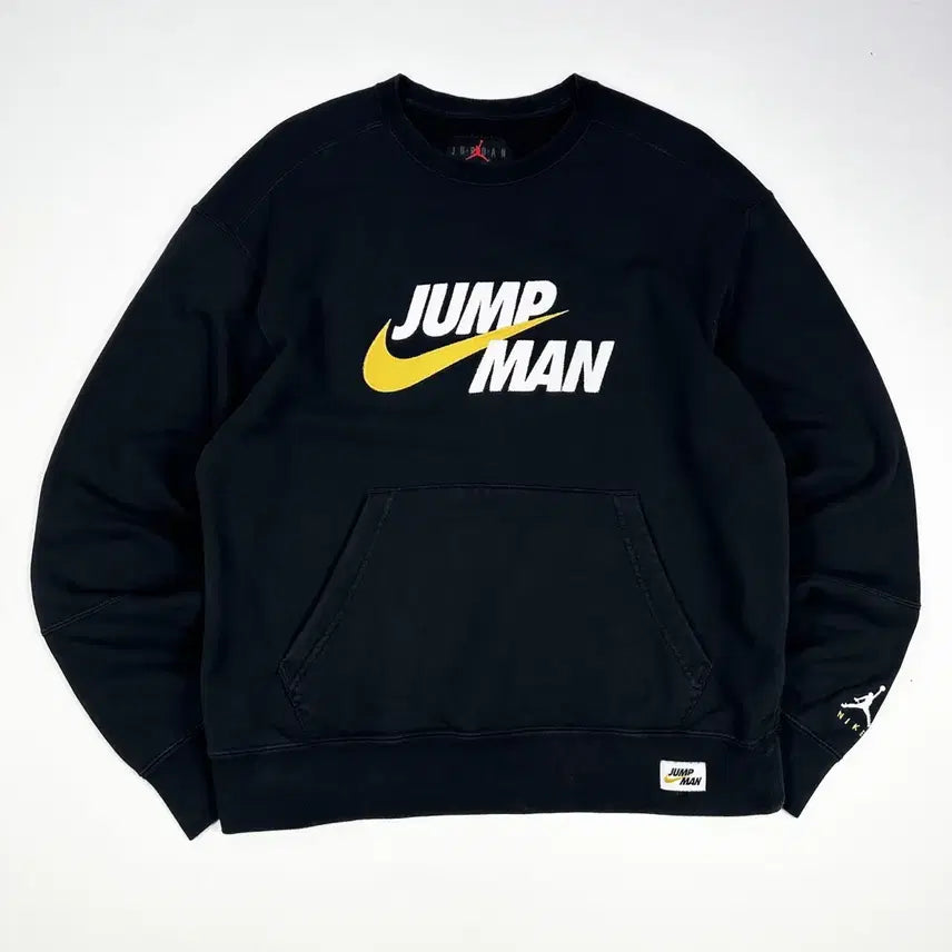 [BUNJANG] Nike Jordan Jumpman Logo Sweatshirt Black / (L) 나이키 조던 점프맨 로고 스웻셔츠 맨투맨 블랙