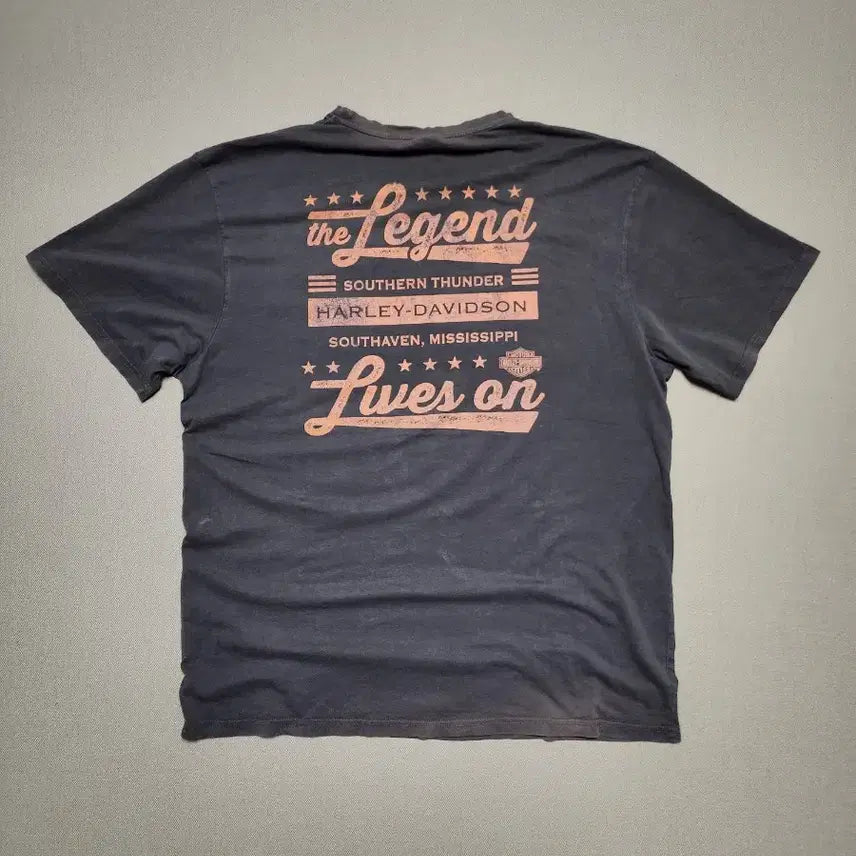 [BUNJANG] Harley-Davidson Southern Thunder Pocket T-Shirt (2018) / 할리데이비슨 Southern Thunder 포켓 반팔티 (2018)