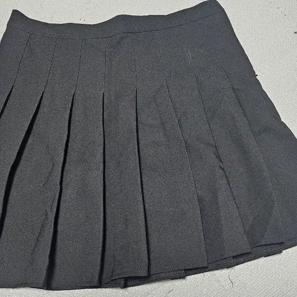 [BUNJANG] Black Pleated Mini Skirt / 블랙 플리츠 스커트