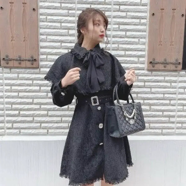 [BUNJANG] Swankys Lace Trench Coat / 스나계 스완키스 레이스 트렌치코트