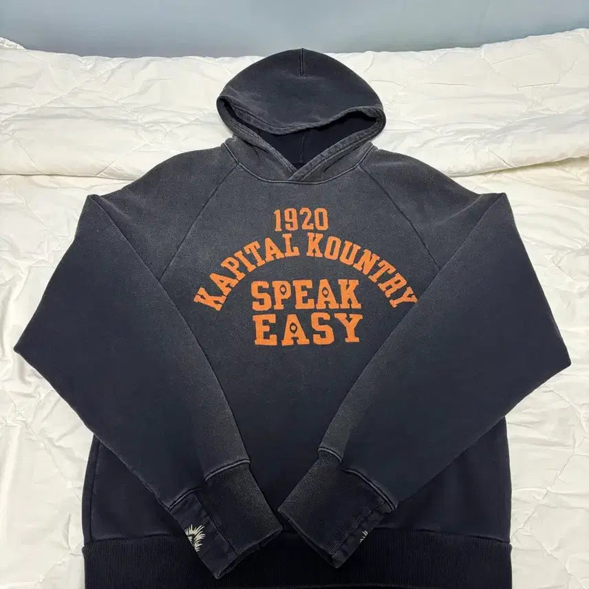 [BUNJANG] Capital Raglan Hooded Fleece Sweatshirt SpeakEasy / [3] 캐피탈 래글런 후드 플리스 스웨트셔츠 스피크이지