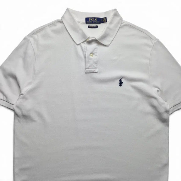[BUNJANG] Polo Ralph Lauren PK Collar T-Shirt White / [L] 폴로 랄프로렌 PK 카라티 화이트