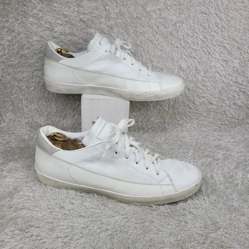 [BUNJANG] Genoio Luce White Leather Sneakers / 구제짱짱맨 43/275 제누이오 루체 화이트 레더 스니커즈
