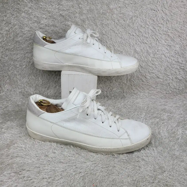[BUNJANG] Genoio Luce White Leather Sneakers / 구제짱짱맨 43/275 제누이오 루체 화이트 레더 스니커즈