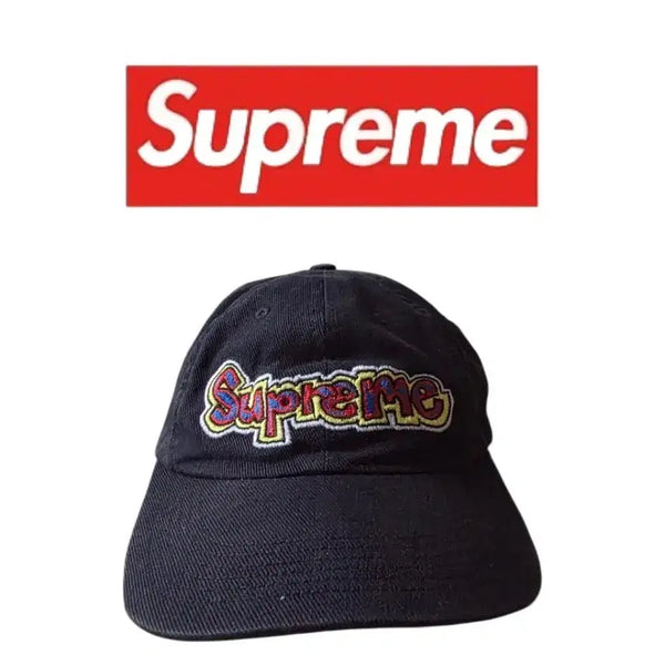 [BUNJANG] Supreme Logo Cap Navy OS / [OS] Supreme logo cap  슈프림 로고 캡 네이비