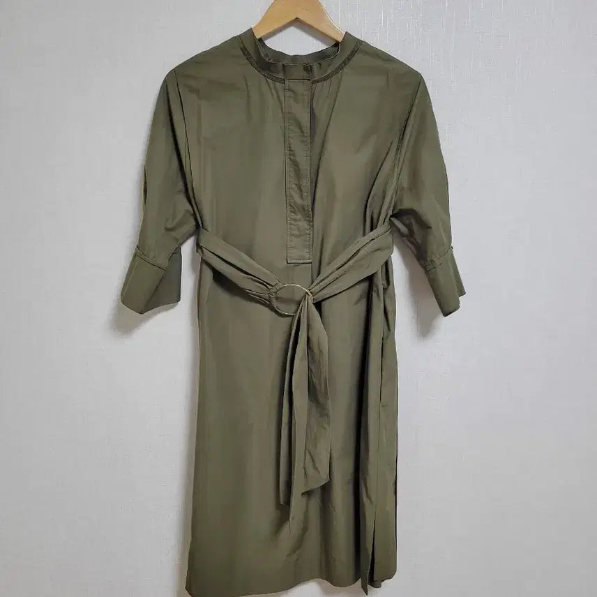 [BUNJANG] DEWL Khaki Belted Shirt Dress / DEWL 원피스