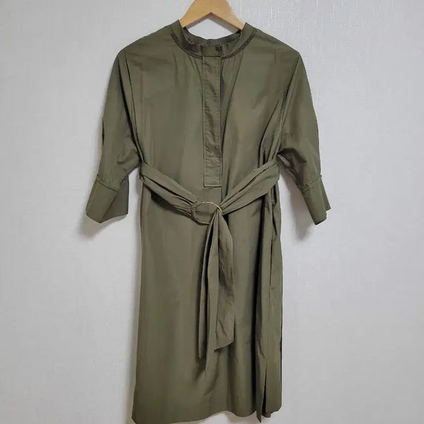 [BUNJANG] DEWL Khaki Belted Shirt Dress / DEWL 원피스