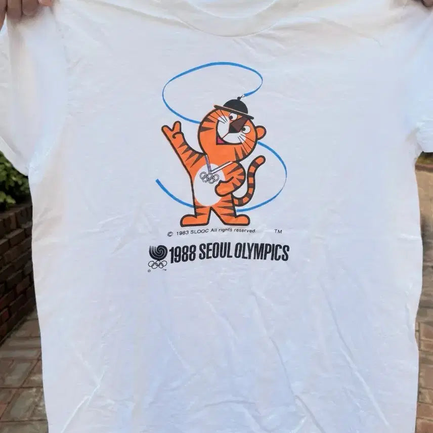 [BUNJANG] Hodori 1988 Seoul Olympics Mascot Vintage T-Shirt / 88 올림픽 호돌이 빈티지 티셔츠