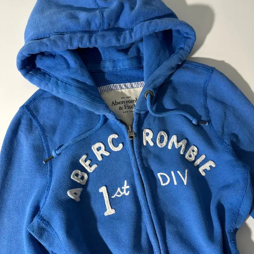 [BUNJANG] Abercrombie Blue Hooded Zip-Up / Abercrombie blue hood zip-up(기모x)