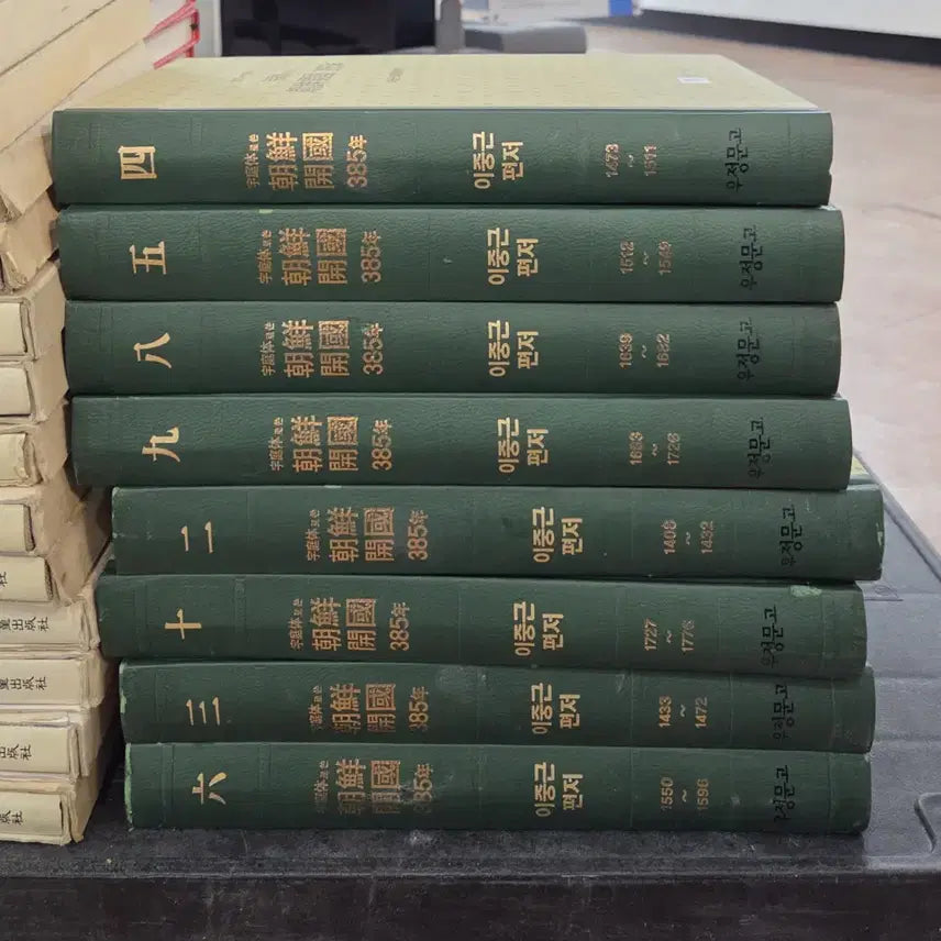 [BUNJANG] Used Joseon Dynasty Foundation Set - "Woojungmungo" 8 Volumes / 우정체로 쓴 조선개국 우정문고 8권 세트 역사책 중고책