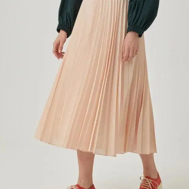 [BUNJANG] Jill Stuart New York Pleated Skirt Beige / 새상품 질스튜어트 뉴욕 플리츠 스커트 70