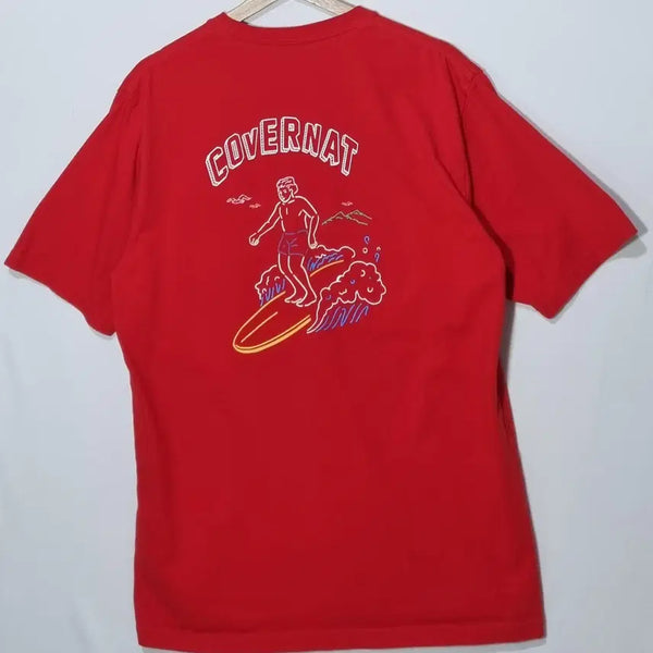 [BUNJANG] Covernat Red T-Shirt / L ) 커버낫 레드 반팔티