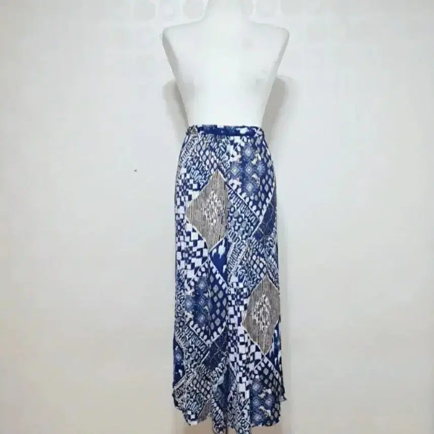[BUNJANG] Women's Wide Leg Chiffon Summer Pants Navy / 여름바지77 통바지77 쉬폰바지77 얇은바지77